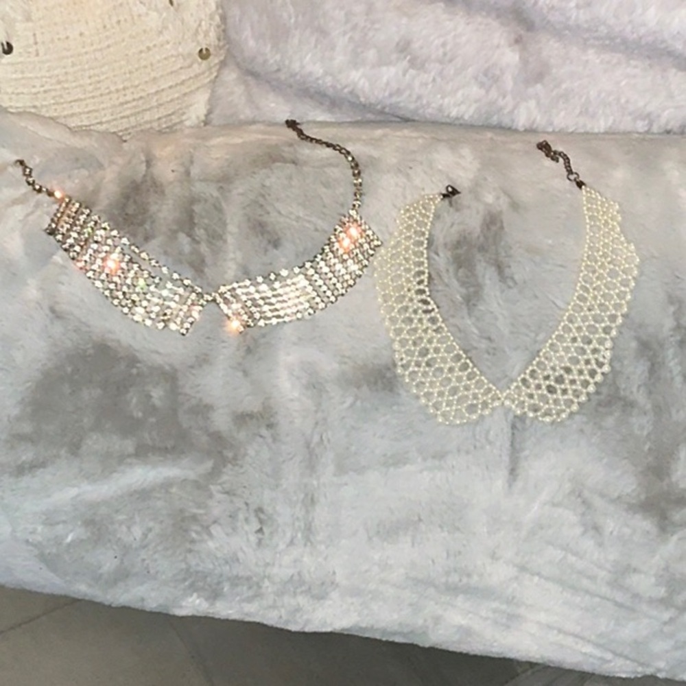 Two vintage look Bow tie Necklaces